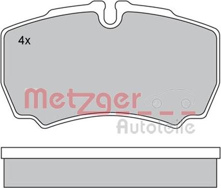 Metzger 1170226 - Гальмівні колодки, дискові гальма autozip.com.ua