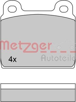 Metzger 1170222 - Гальмівні колодки, дискові гальма autozip.com.ua