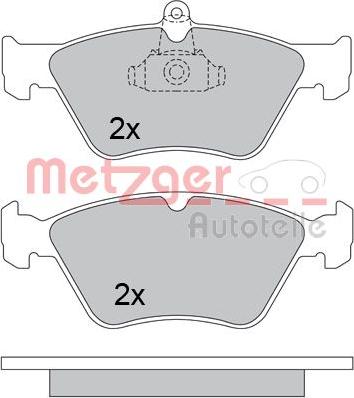 Metzger 1170279 - Гальмівні колодки, дискові гальма autozip.com.ua