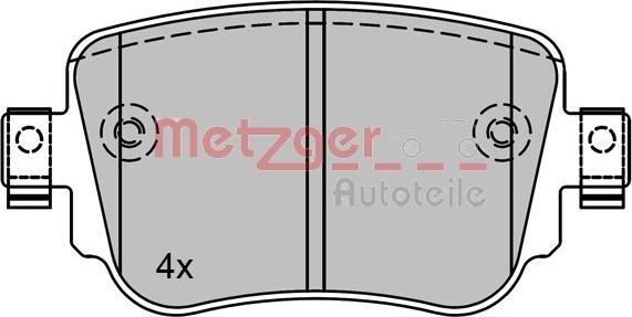 Metzger 1170792 - Гальмівні колодки, дискові гальма autozip.com.ua
