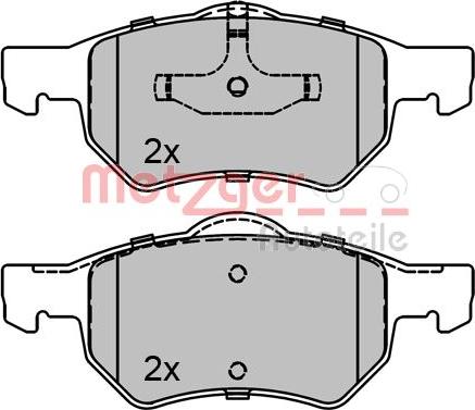 Metzger 1170756 - Гальмівні колодки, дискові гальма autozip.com.ua