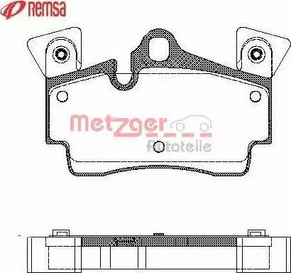 Metzger 1170762 - Гальмівні колодки, дискові гальма autozip.com.ua