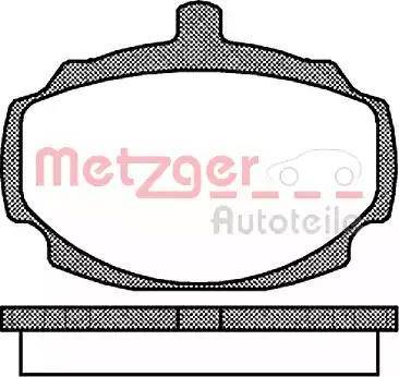 Metzger 109-0981 - Гальмівні колодки, дискові гальма autozip.com.ua