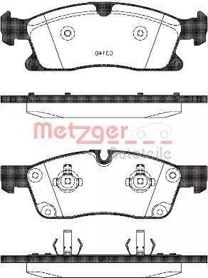Metzger 1170785 - Гальмівні колодки, дискові гальма autozip.com.ua