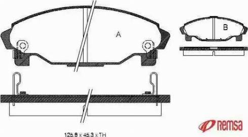 Daihatsu 449187725000 - Гальмівні колодки, дискові гальма autozip.com.ua