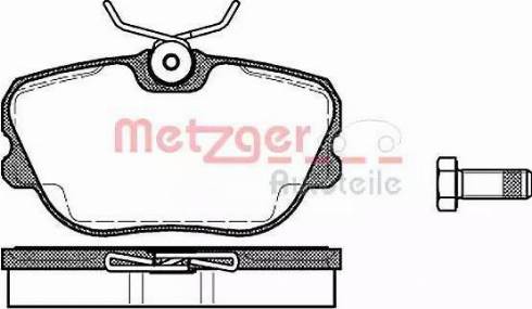 Metzger 1170722 - Гальмівні колодки, дискові гальма autozip.com.ua