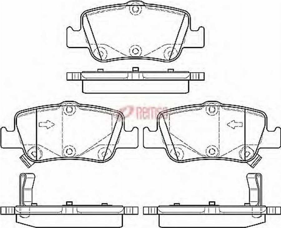 Metzger 1356.02 - Гальмівні колодки, дискові гальма autozip.com.ua