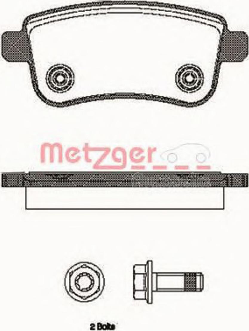 Metzger 138700 - Гальмівні колодки, дискові гальма autozip.com.ua