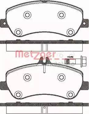 Metzger 1170777 - Гальмівні колодки, дискові гальма autozip.com.ua