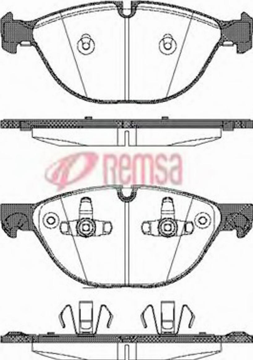 Metzger 1298.00 - Гальмівні колодки, дискові гальма autozip.com.ua