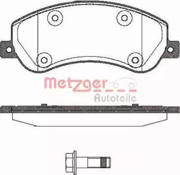 Metzger 1170774 - Гальмівні колодки, дискові гальма autozip.com.ua