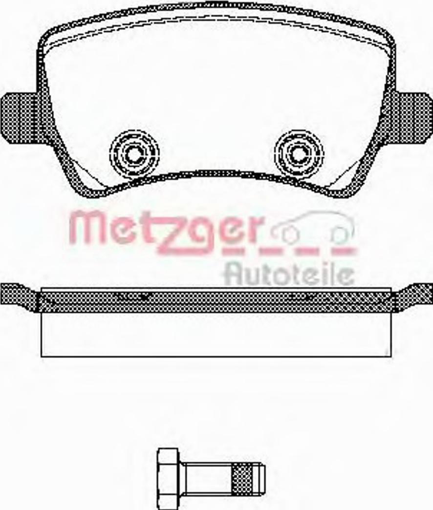 Metzger 123600 - Гальмівні колодки, дискові гальма autozip.com.ua