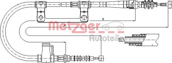 Metzger 17.0579 - Трос, гальмівна система autozip.com.ua