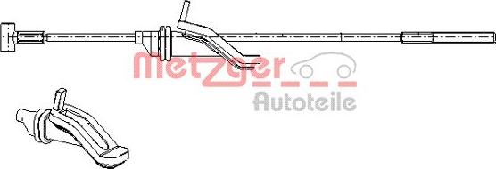 Metzger 17.0686 - Трос, гальмівна система autozip.com.ua