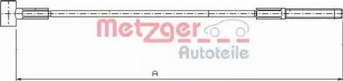 Metzger 17.0005 - Трос, гальмівна система autozip.com.ua