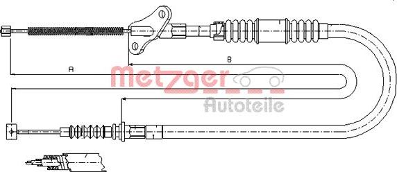 Metzger 17.2720 - Трос, гальмівна система autozip.com.ua