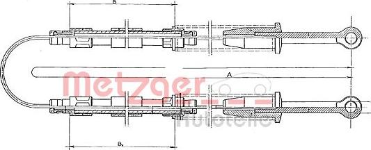 Metzger 321.4 - Кронштейн, гальмові шланг autozip.com.ua