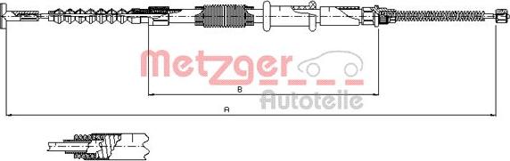 Metzger 241.1 - Трос, гальмівна система autozip.com.ua