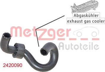 Metzger 2420090 - Шланг радіатора autozip.com.ua
