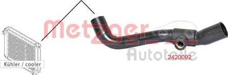 Metzger 2420092 - Шланг радіатора autozip.com.ua