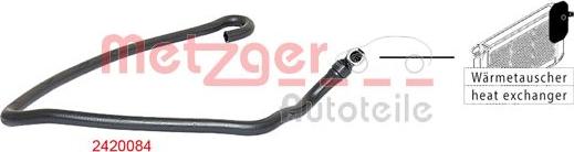 Metzger 2420084 - Шланг радіатора autozip.com.ua