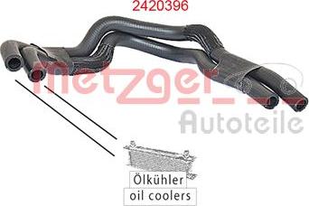 Metzger 2420396 - Шланг радіатора autozip.com.ua