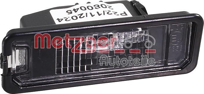 Metzger 2080045 - Ліхтар освітлення номерного знака autozip.com.ua
