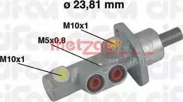 Metzger 202-452 - Головний гальмівний циліндр autozip.com.ua