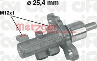 Metzger 202-402 - Головний гальмівний циліндр autozip.com.ua