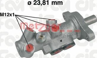 Metzger 202-295 - Головний гальмівний циліндр autozip.com.ua