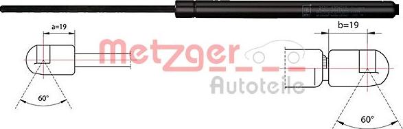 Metzger 2110484 - Газова пружина, кришка багажник autozip.com.ua