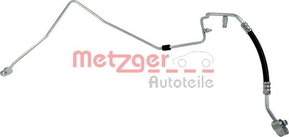 Metzger 2360063 - Трубопровід високого / низького тиску, кондиціонер autozip.com.ua
