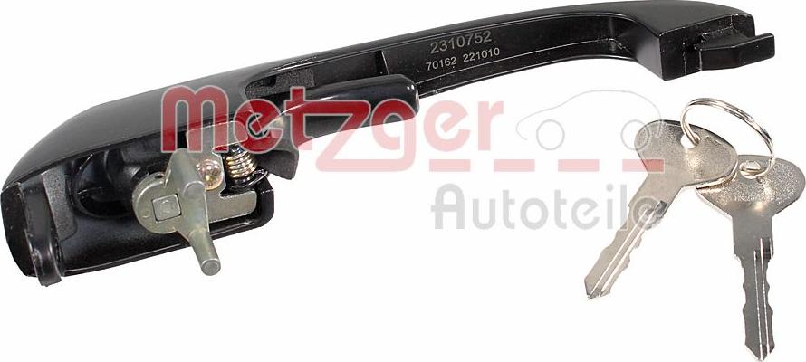 Metzger 2310752 - Ручка двері autozip.com.ua