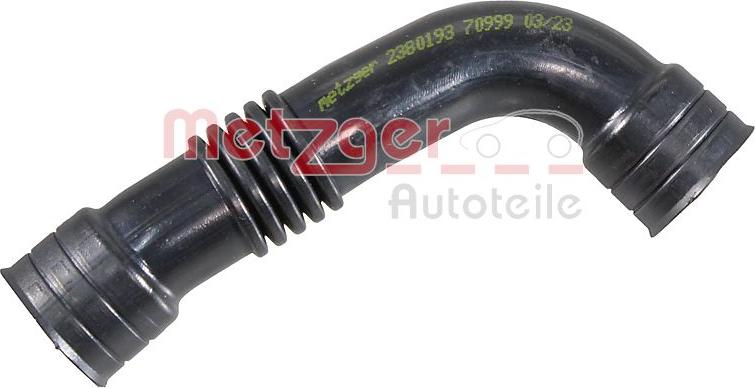Metzger 2380193 - Шланг, вентиляція картера autozip.com.ua