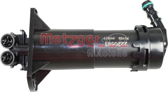 Metzger 2220593 - Розпилювач, форсунка, система очищення фар autozip.com.ua