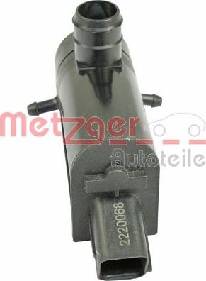 Metzger 2220068 - Водяний насос, система очищення вікон autozip.com.ua