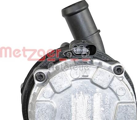 Metzger 2221063 - Додатковий водяний насос autozip.com.ua