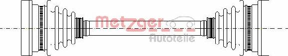 Metzger 7210026 - Приводний вал autozip.com.ua