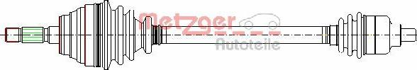 Metzger 7210027 - Приводний вал autozip.com.ua