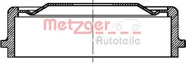 Metzger BT 9063 - Гальмівний барабан autozip.com.ua