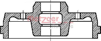 Metzger BT 1046 - Гальмівний барабан autozip.com.ua