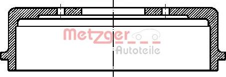 Metzger BT 1050 - Гальмівний барабан autozip.com.ua