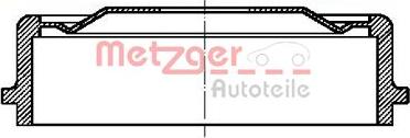 Metzger BT 1066 - Гальмівний барабан autozip.com.ua