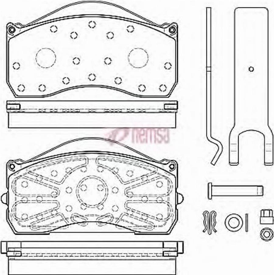 Metzger JCA 815.80 - Гальмівні колодки, дискові гальма autozip.com.ua