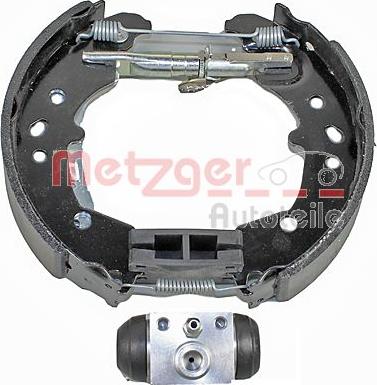 Metzger KV 9603 - Комплект гальм, барабанний механізм autozip.com.ua