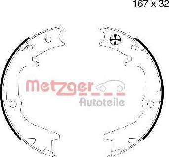 Metzger MG 994 - Комплект гальм, ручник, парковка autozip.com.ua