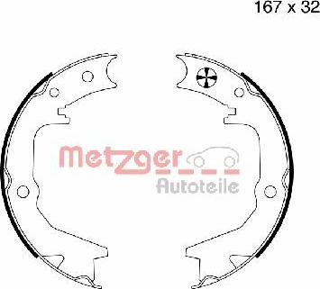 Metzger MG 992 - Комплект гальм, ручник, парковка autozip.com.ua
