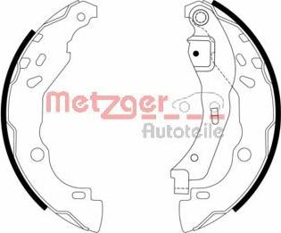 Metzger MG 968 - Комплект гальм, барабанний механізм autozip.com.ua