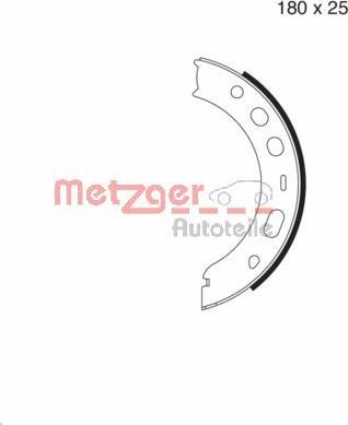 Metzger MG 979 - Комплект гальм, ручник, парковка autozip.com.ua