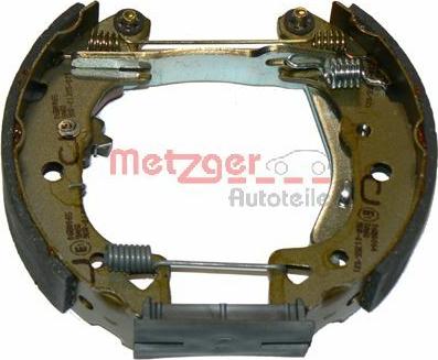 Metzger MG 429V - Комплект гальм, барабанний механізм autozip.com.ua